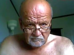 grandpa cum on webcam