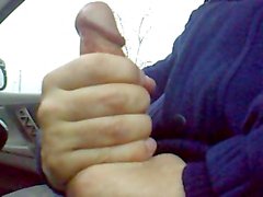 Handjob in my car