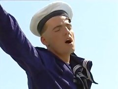 Adorable sailor is banging with his cute partners