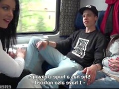 Slovakian teenagers fuck on the train (New! 3 May 2022) - Sunporno