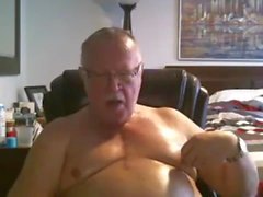 grandpa cum on webcam