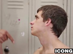 Daddy Rodney gives Kory a hardcore lesson in the locker room