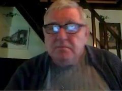 grandpa stroke on webcam