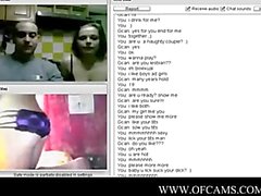 Chatroulette #75 Horny couple suck and f