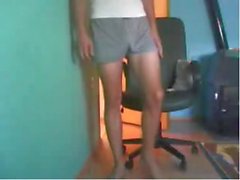 Straight guys feet on webcam #189