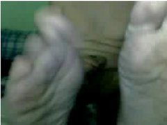 Straight guys feet on webcam #584