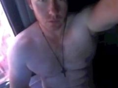 Fat cock truck driver on webcam... again!