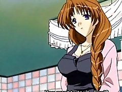 Busty hentai babe wants to orally please cock