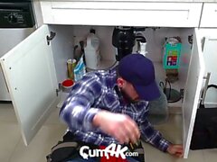cum4k plumber gives recurring creampies as payment