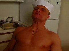 Gay sailors fucking it hard in kitchen