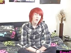 Pierced redhead twink interview part5