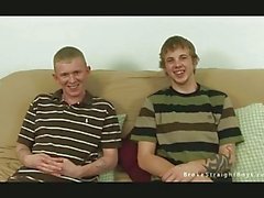 Cute gay twink fucks with straight due
