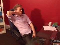 Work Loads - Charlie Ford Enjoys a Wank at Work