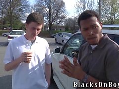 Sean Dean Works On His First Black Cock