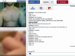 Playing with a fit spanish guy on chatroulette