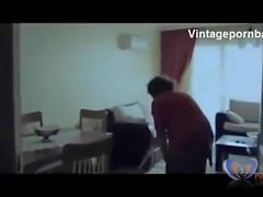 Son lifts his mom in his hands then fucks so hard [vintagepornbay]