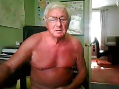 grandpa cum on webcam