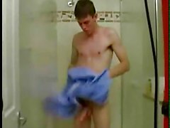 4 hot guys wanking their big dicks in the shower and bath