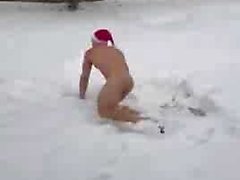 Dare a naked snow plunge