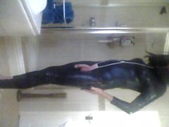 More PVC cat suit fun part2