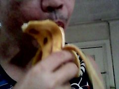 Sucking a Big long Banana