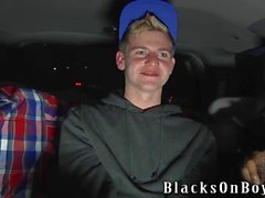 Sam Tyson Handles Two Black Cocks