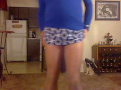 cd blue mini skirt mania