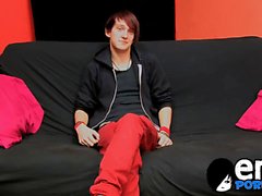 Well built emo twink Andy Kay gives his cock a good rubbing