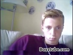 Danish Blond Boy Is Home Alone & Player Cock On Webcam (Boyztube)