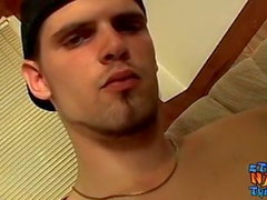 Straight twink Nolan shows off body and solo masturbation