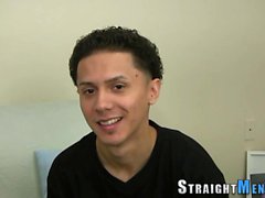 Straight teen sucks cock