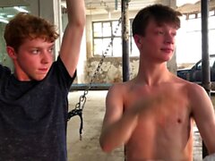Obedient twinks tormented and fucked in rough raw foursome
