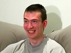 Cute UK amateur Josh lubes up his dick for masturbation