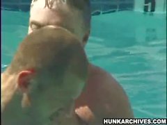 These three hot jock studs are fucking after a swim
