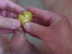Best ever - foreskin in bath with 2 potatoes !