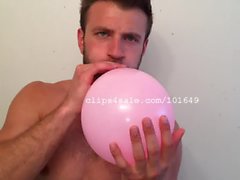 Balloon Fetish - Chris Blowing Balloons Part13 Video2