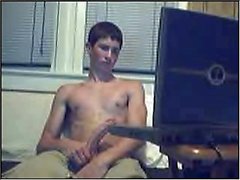 Watching Porn And Wanking His Dick