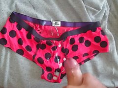 Cum on lady bug panties