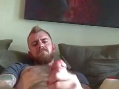 Guys stroking their hard cocks and shooting hot cum loads 10