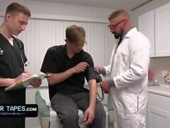DoctorTapes - Muscular Doctor And His Young Assistant Deliver Special Anal Treatment To Sexy Patient