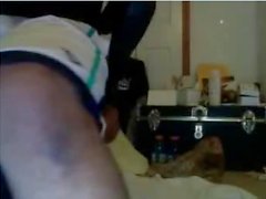 Straight guys feet on webcam #187