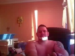 Straight guys feet on webcam #243