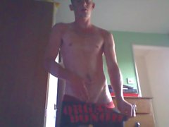 Fit English Chav Shows Me His Fat Cock on Webcam
