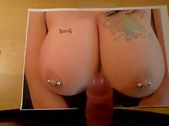 love to cum on pierced tits
