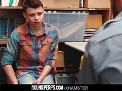 YoungPerps-Twink shoplifter boy barebacked by security guard