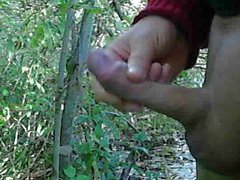 wank in the woods