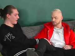 Big dicked Jake Hunter anal breeds British gay Koby Lewis