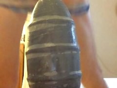 Me destroyed ass 3.5 inch wide missile butt plug enjoy!