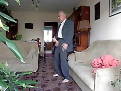 Handsome old man with big cock
