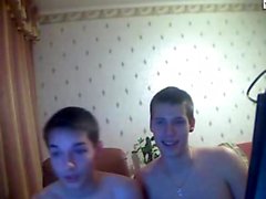 Four horny twinks start a hell of a gay orgy
